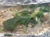 Pescado empapelado menta