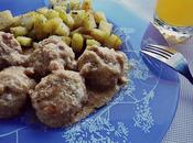 Albóndigas salsa almendras