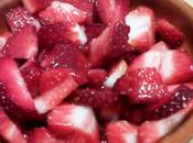 Fresas azúcar vinagre