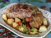 Rollo carne relleno olla programable