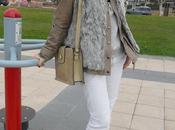 Beige, grey white