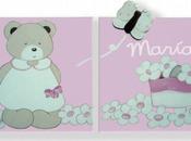 TIENDA KdeKids: Cuadro infantil personalizado Osita mariposa (dúo).