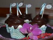 Cupcakes chocolate blanco merengue cobertura