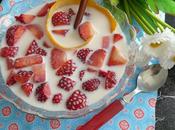 Fresas leche aromatizada