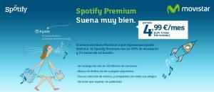 Movistar lanza Spotify Premium solo euros