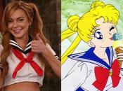 Lindsay Lohan transforma 'Sailor Moon' para 'sketch' Charlie Sheen