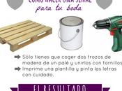 *our wedding* nuestra señal madera