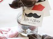 Bigotes Labios Chocolate para Bodas