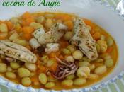 Pochas calabaza chipirones