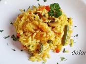 Arroz bacalao verduras