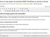 WordPress Joomla! Drupal, ¿cuál mejor gestor contenidos (CMS)?