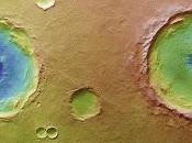 "Los Cráteres Gemelos Marte"