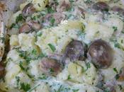 Papas champiñons papillote
