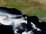 Incendios forestales costa California desde satélite