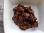 Rocas chocolate negro almendras caramelizadas