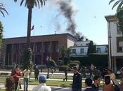 Pequeño incendio terraza Parlamento, víctimas daños