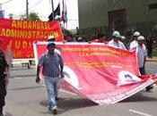 Tensión norte chico: TRABAJADORES ANDAHUASI SITÚAN FRONTIS PODER JUDIAL HUAURA…