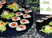 Sushi salmón crema queso