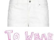 Wear White shorts