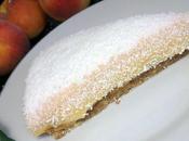 Tarta mousse melocotón coco