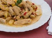 Pollo salteado piña