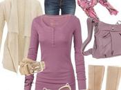 Outfit otoño para botas color crema