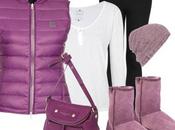 Outfit otoño para botas color morado