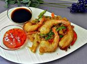 Tempura langostinos verduritas