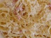 Espaguetis nata bacón