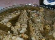 Colas rape gambas microondas