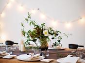 Cena romántica: decoración natural para mesa