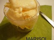 Helado mermelada melocoton