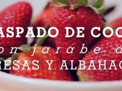 Video Receta: RASPADO COCO jarabe fresas albahaca