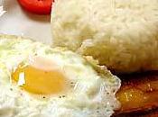 Arroz cubana platanos