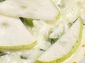 Sopa crema queso azul peras