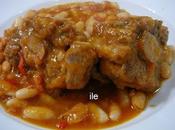 Rabo ternera alubias