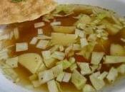 Sopa queso crujiente