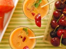 Gazpacho sandía cerezas