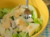 Ensalada pollo, melón queso