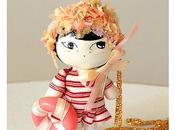 Mageritdoll Collection: Antique swimsuit (Resin Doll Brooch Necklace Muñeca artística resina