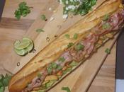 Bocadillo pollo guacamole