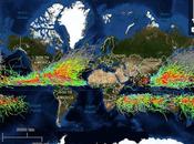 Increíble mapa muestra últimos años huracanes