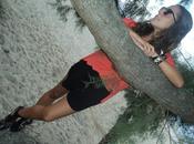 Coral blouse