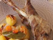 Paletilla cordero majado guarnición. ¡Paso paso!