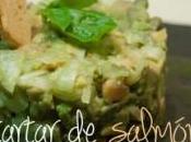 Tartar salmón ahumado aguacate