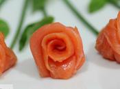 Cómo hacer ramo rosas salmón ahumado. Receta