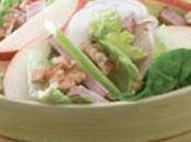 Ensalada pollo manzana nuez