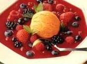 Sopa fría frutas bosque