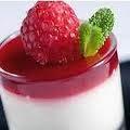 Copas queso frambuesas