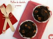 Muffins chocolate nueces